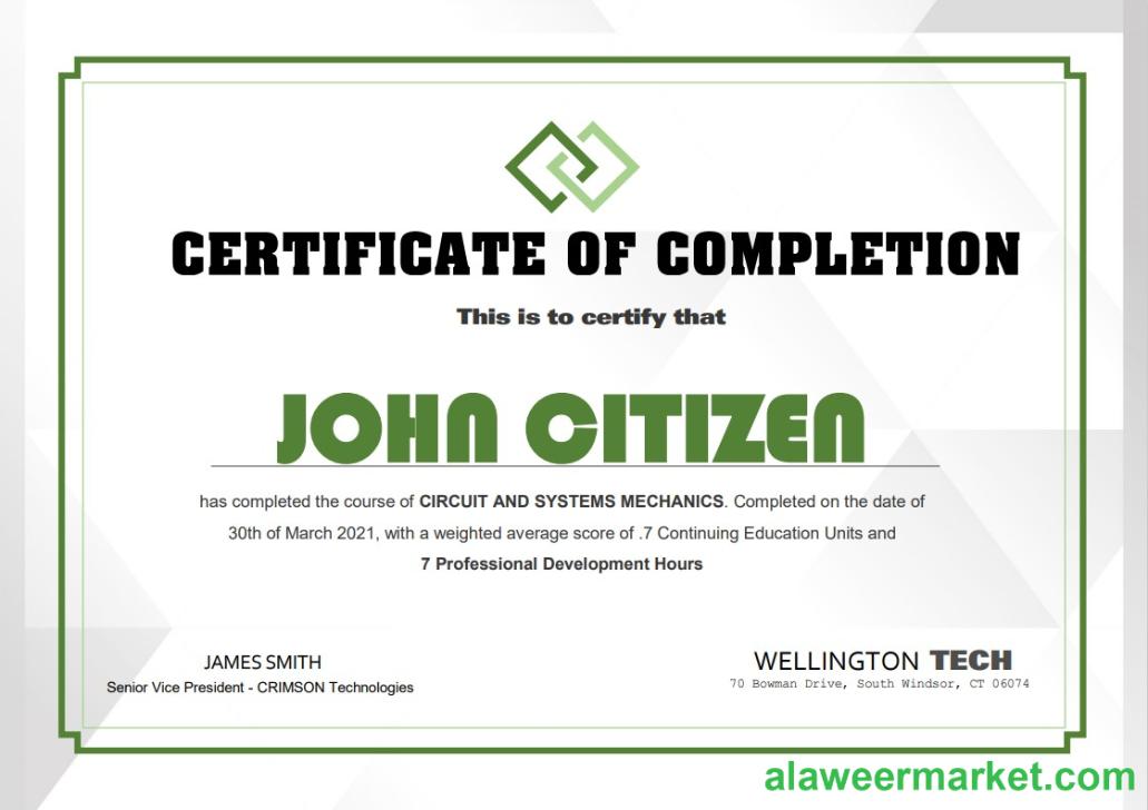 USA Experience Certificate